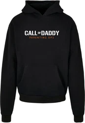 Merchcode Kapuzensweatshirt Herren Fathers Day - Call of Daddy Ultra Heavy Hoody Grau/Schwarz/Rot