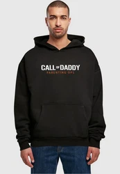 Merchcode Kapuzensweatshirt Herren Fathers Day - Call of Daddy Ultra Heavy Hoody Grau/Schwarz/Rot