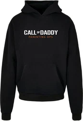 Merchcode Kapuzensweatshirt Herren Fathers Day - Call of Daddy Ultra Heavy Hoody Grau/Schwarz/Rot