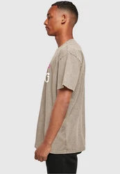 Merchcode T-Shirt Herren Spring Text Oversized Tee Grün/Braun