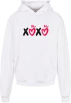 Merchcode Kapuzensweatshirt Valentines Day XOXO Ultra Heavy Hoody (1-tlg) Weiß/Grün/Lila