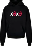 Merchcode Kapuzensweatshirt Valentines Day XOXO Ultra Heavy Hoody (1-tlg) Schwarz/Lila