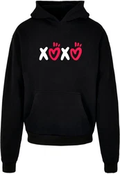Merchcode Kapuzensweatshirt Valentines Day XOXO Ultra Heavy Hoody (1-tlg) Schwarz/Lila