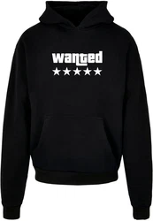 Merchcode Kapuzensweatshirt Wanted Ultra Heavy Hoody Schwarz/Orange