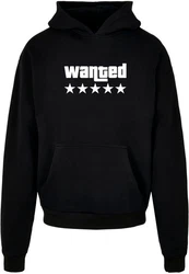 Merchcode Kapuzensweatshirt Wanted Ultra Heavy Hoody Schwarz/Orange