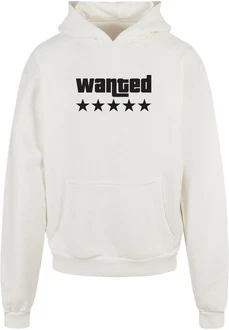Merchcode Kapuzensweatshirt Wanted Ultra Heavy Hoody Weiß/Braun/Beige