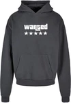 Merchcode Kapuzensweatshirt Wanted Ultra Heavy Hoody Schwarz/Dunkelgrau/Dunkelblau/Orange