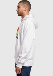 Merchcode Kapuzensweatshirt Long Beach Ultra Heavy Hoody Orange/Creme/Mischfarben/Schwarz/Weiß