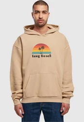 Merchcode Kapuzensweatshirt Long Beach Ultra Heavy Hoody Braun/Beige/Khaki/Orange