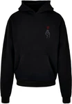 Merchcode Kapuzensweatshirt Heart Ultra Heavy Hoody Schwarz/Rosa/Rot