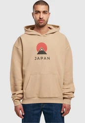 Merchcode Kapuzensweatshirt Japan Ultra Heavy Hoody Braun/Khaki/Rot/Beige