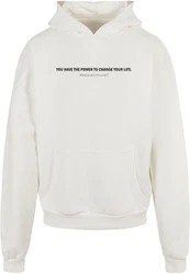 Merchcode Kapuzensweatshirt Believe In Yourself Ultra Heavy Hoody Weiß/Creme/Beige
