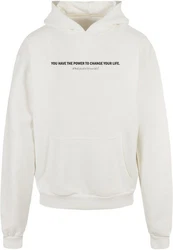 Merchcode Kapuzensweatshirt Believe In Yourself Ultra Heavy Hoody Weiß/Creme/Beige