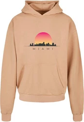 Merchcode Kapuzensweatshirt Miami Ultra Heavy Hoody Orange/Braun/Gelb/Beige