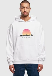 Merchcode Kapuzensweatshirt Miami Ultra Heavy Hoody Orange/Weiß