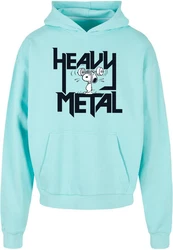 Merchcode Kapuzensweatshirt Herren Heavy Metal with Ultra Heavy Hoody (1-tlg) Türkis/Blau/Grün/Hellblau