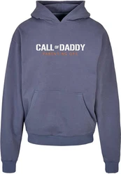 Merchcode Kapuzensweatshirt Herren Fathers Day - Call of Daddy Ultra Heavy Hoody Grau/Hellblau/Blau/Dunkelblau