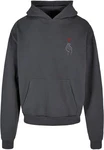 Merchcode Kapuzensweatshirt Heart Ultra Heavy Hoody Dunkelgrau/Grau/Hellgrau/Dunkelblau