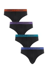 Next Slip Unterhosen (4-St) Lila/Dunkelblau/Schwarz