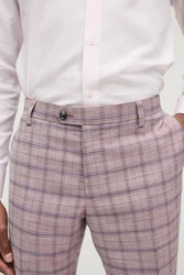 Next Anzughose Slim Fit Rosa/Lila