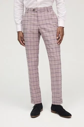 Next Anzughose Slim Fit Rosa/Lila