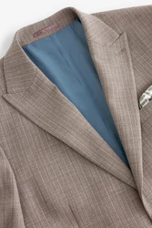Next Baukastensakko Slim Fit Anzugjacke  (1-tlg) Braun/Beige/Khaki/Hellblau