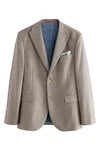 Next Baukastensakko Slim Fit Anzugjacke  (1-tlg) Braun/Beige/Khaki/Hellblau