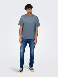 ONLY & SONS T-Shirt ONSFred (1-tlg) taubenblau