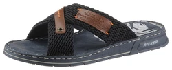 Rieker Pantolette  dunkelblau/braun