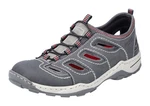 Rieker Slipper Trekking Schuh Grau/Hellgrau/Rot