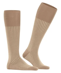 FALKE Kniestrümpfe Oxford Stripe Beige/Khaki