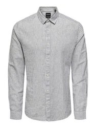 Only & Sons Hemd 'Caiden' Grau/Hellgrau