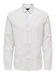Only & Sons Hemd 'Caiden' Weiß/Grau/Creme/Hellgrau