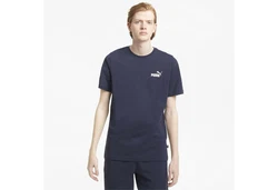PUMA T-Shirt Essentials Small Logo T-Shirt Herren Dunkelblau