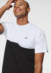 VANS T-Shirt COLOR BLOCK Weiß/Schwarz
