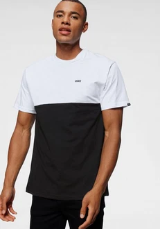 VANS T-Shirt COLOR BLOCK Weiß/Schwarz