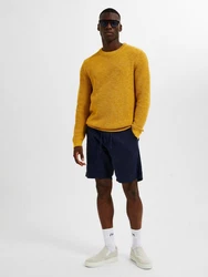 SELECTED HOMME Chinohose Shorts 'Brody' Dunkelblau/Hellblau/Blau