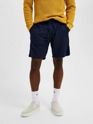SELECTED HOMME Chinohose Shorts 'Brody' Dunkelblau/Hellblau/Blau
