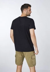 Chiemsee Print-Shirt T-Shirt mit Jumper-Logo Orange/Dunkelblau/Blau/Lila