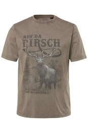 T-Shirt T-Shirt Tracht Halbarm groer Print Vintage Look