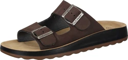 Fly Flot Pantoletten Dunkelbraun/Braun/Beige