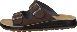 Fly Flot Pantoletten Dunkelbraun/Braun/Beige