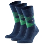 Burlington Kurzsocken Herren Socken PRESTON Dunkelblau/Blau/Türkis