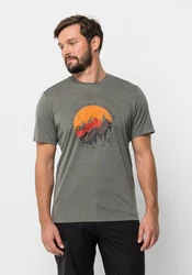 Jack Wolfskin T-Shirt HIKING S/S Dunkelgrün/Dunkelgrau/Hellgrau/Türkis/Rot/Gelb/Grau
