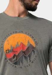 Jack Wolfskin T-Shirt HIKING S/S Dunkelgrün/Dunkelgrau/Hellgrau/Türkis/Rot/Gelb/Grau