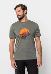 Jack Wolfskin T-Shirt HIKING S/S Dunkelgrün/Dunkelgrau/Hellgrau/Türkis/Rot/Gelb/Grau