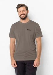 Jack Wolfskin T-Shirt HIKING S/S Grau/Braun/Khaki