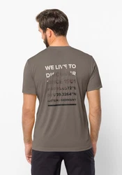 Jack Wolfskin T-Shirt HIKING S/S Grau/Braun/Khaki