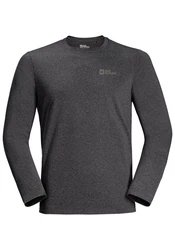 Jack Wolfskin Rundhalspullover SKY THERMAL L/S Dunkelgrau/Grau/Lila