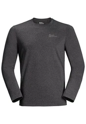 Jack Wolfskin Rundhalspullover SKY THERMAL L/S Dunkelgrau/Grau/Lila